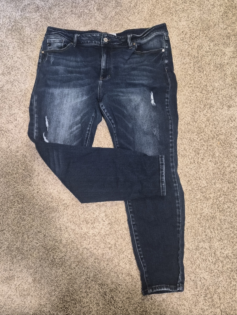 Maurices Dark Indigo Ripped Jeans